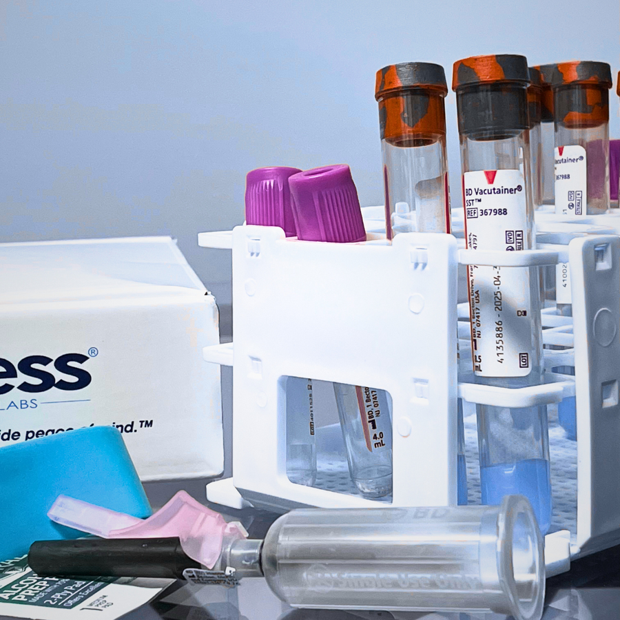 Blood collection tubes and lab draw supplies