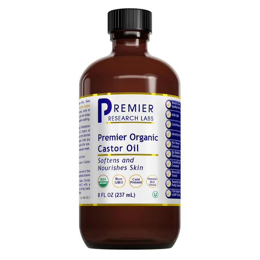 Castor Oil - Cold Pressed & Hexane-Free Castor Oil - Body Oil for Dry Skin & Hair - Castor Oil for Body Moisturizer - Pure Vegan & Non-Gmo - 8 Fl Oz